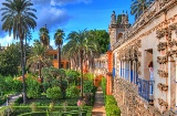 Gärten des Real Alcázar in Sevilla