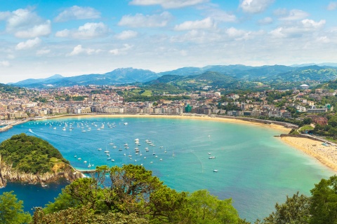 Blick auf San Sebastián