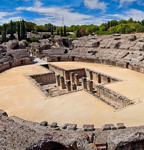 Anfiteatro romano de Itálica. Sevilha