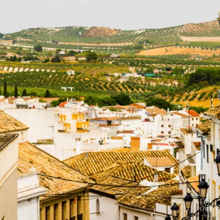 Veduta di Baena, a Cordova (Andalusia)