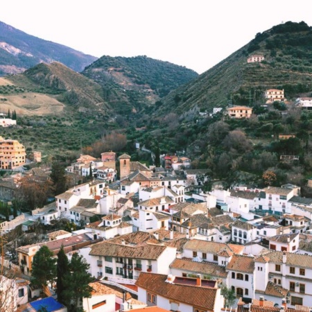 View of Monachil in Granada (Andalusia)