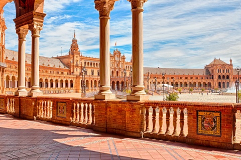 Plaza de España square in Seville