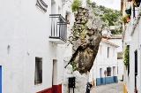 Dom nazywany „el peñón de la Becerra” w Ubrique (prowincja Kadyks, Andaluzja)