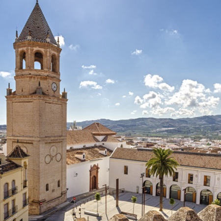 Vue de Vélez-Málaga (province de Malaga, Andalousie)