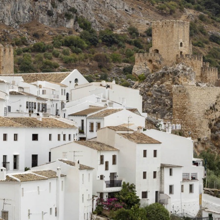 Panoramic view of Zuheros (Cordoba, Andalusia)