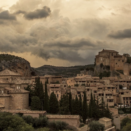 Panoramic view of Alquézar (Huesca, Aragon)