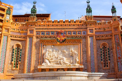 Escalinata a la fuente de los amantes de Teruel, Aragón