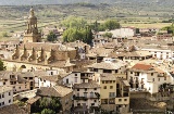 Widok panoramiczny na Rubielos de Mora w Teruel (Aragonia)