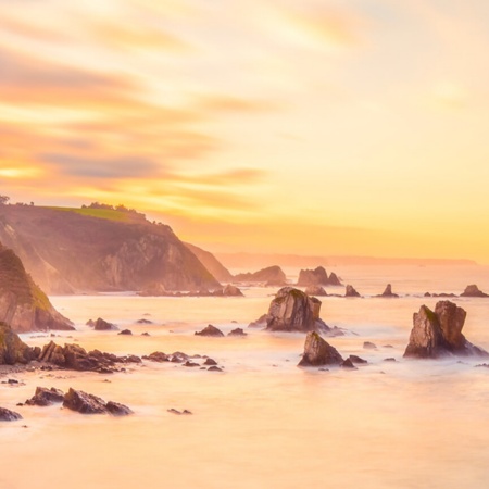 Playa del Silencio, Asturien