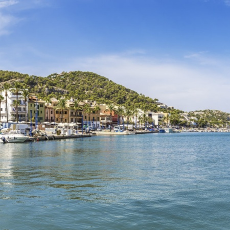 Veduta del porto di Andratx (Maiorca, Isole Baleari)