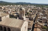 La chiesa di San Miguel domina la panoramica di Llucmajor, a Maiorca (Isole Baleari)