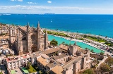 Vista aérea de Palma, Mallorca (Islas Baleares)