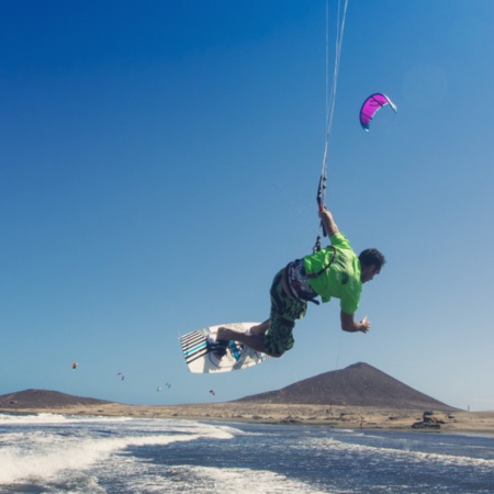 Kitesurf à El Médano, Tenerife (Îles Canaries)