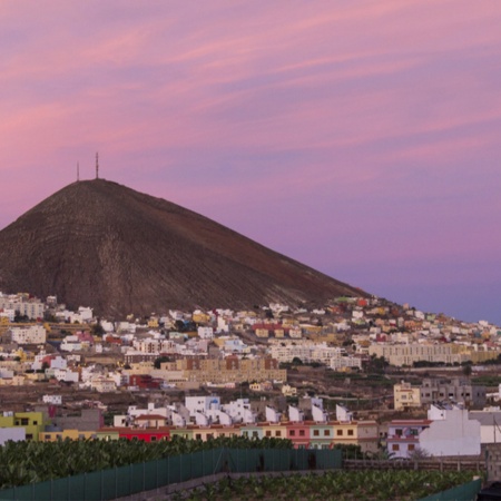 Panoramablick auf Gáldar auf Gran Canaria (Kanarische Inseln)