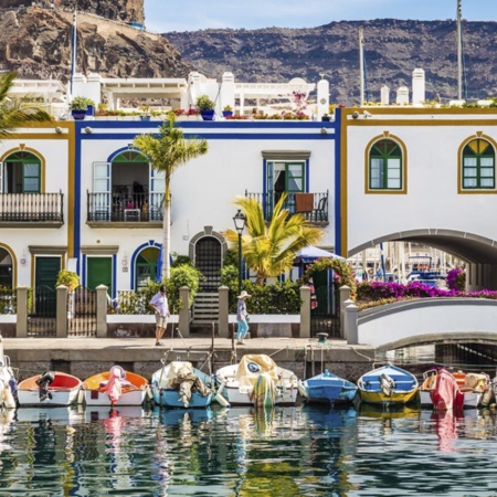 Port of Mogán on the island of Gran Canaria (Canary Islands)