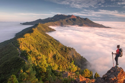 Vistas de la isla de La Palma, Islas Canarias