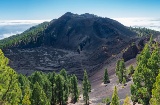 Cratere Duraznero lungo la Ruta de los Volcanes a La Palma, isole Canarie