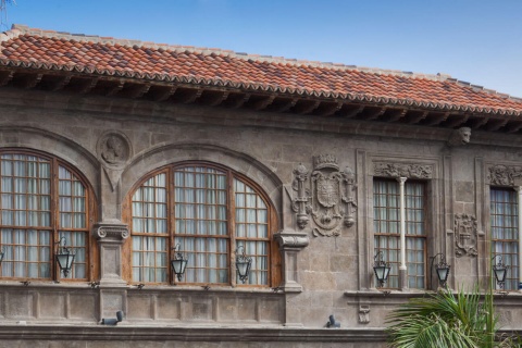 Santa Cruz de la Palma Town Hall on the Island of La Palma, Canary Islands