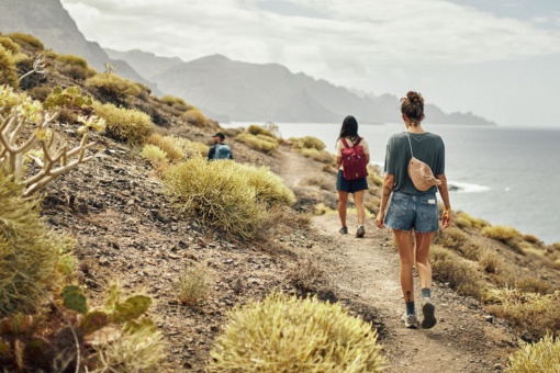 Caminhantes em Gran Canária