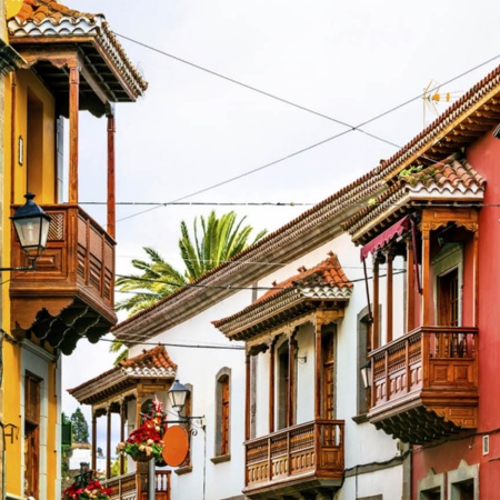 Calles de Teror, en la isla de Gran Canaria (Islas Canarias)