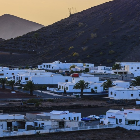 Vue panoramique d’Uga (Lanzarote, îles Canaries)