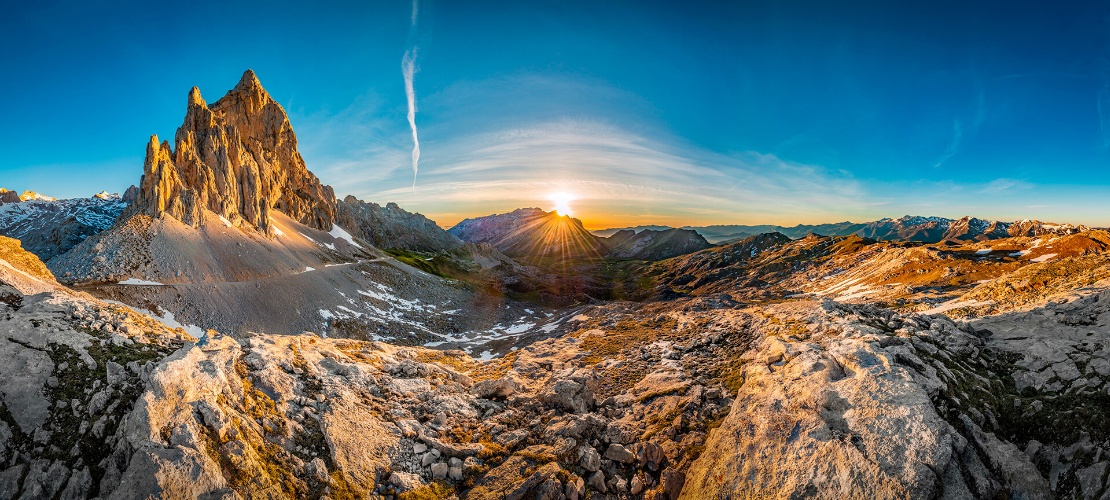 Vue panoramique des Pics d'Europe