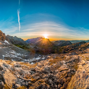 Vue panoramique des Pics d'Europe