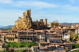 Détail du château de Frías dans la province de Burgos, Castille-et-León