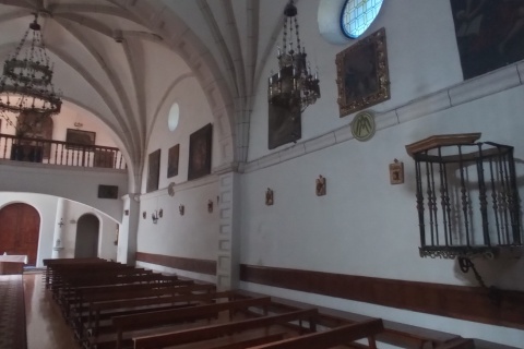 Inside the country chapel of Nuestra Señora de Belén in Belorado