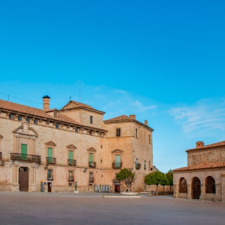 Plaza Mayor square in Almazán (Soria, Castilla y León)