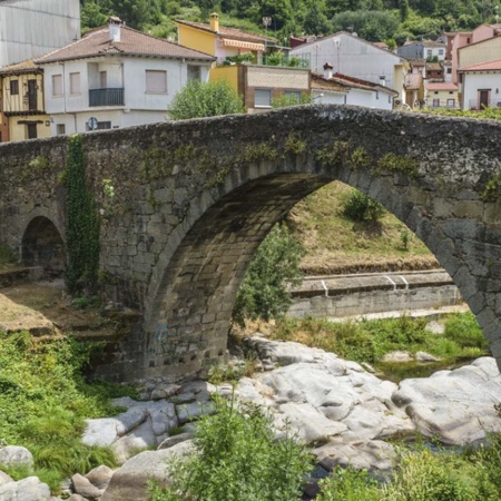 Ponte Medievale Aquelcabos ad Arenas de San Pedro (Ávila, Castiglia e León)