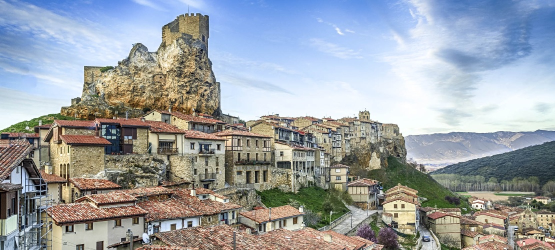 Panorâmica de Frías, em Burgos (Castilla y León)