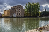 "Le canal de Castille à son passage par Medina de Rioseco (province de Valladolid, Castille-León) "