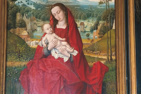 A Virgem com o Menino. Hans Memling. Museu da Catedral de Burgos