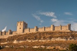 Veduta panoramica del Castello di Peñafiel. Valladolid