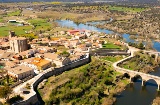 Veduta aerea di Ledesma (Salamanca, Castiglia e León)