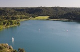 Vue panoramique des lacs de Ruidera, dans la province de Ciudad Real (Castille-La Manche)