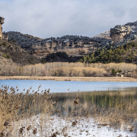 "View of Uña lake (Cuenca, Castilla-La Mancha) "