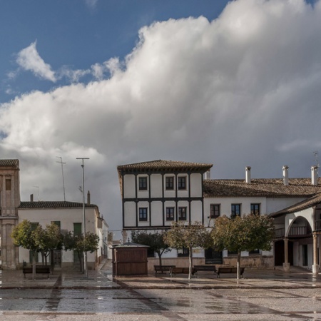 Plaza Mayor di Villanueva de la Jara (Cuenca, Castiglia-La Mancia)