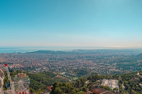 Vue de Barcelone depuis le Tibidabo