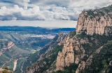 Aussicht von Montserrat. Barcelona