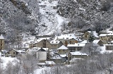 Panoramica di Erill-La-Vall, a Lleida (Catalogna)