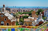 Veduta dal Parc Güell di Barcellona (Catalogna)