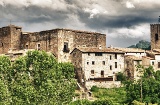 Panoramica di Santa Pau, a Girona (Catalogna)