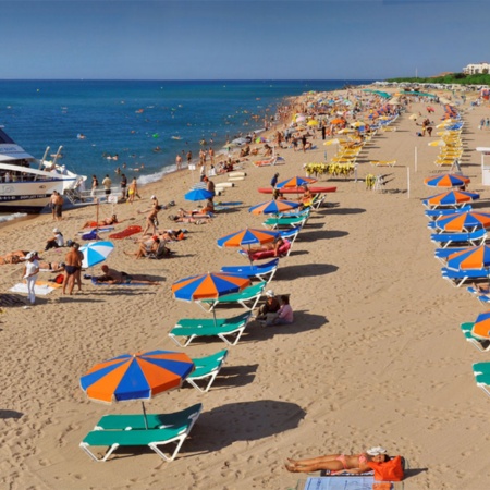 Praia de Santa Susanna, na província de Barcelona (Catalunha)