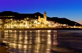 Widok Sitges, prowincja Barcelony (Katalonia)