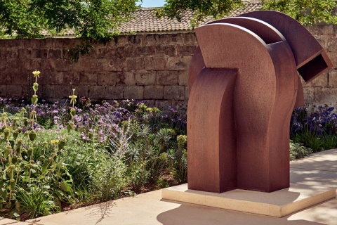 Eulogy of the Void VI (2000) by Eduardo Chillida at Hauser & Wirth Menorca