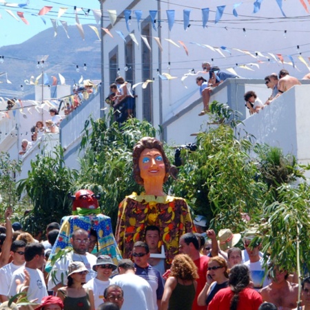 Bailes durante la Fiesta de la Rama. Agaete, Gran Canaria