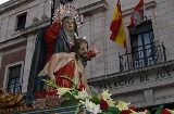 Imagen de La Piedad durante una procesión. Semana Santa de Valladolid