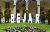 Moosmänner beim Fronleichnamsfest in Béjar (Salamanca, Kastilien-León)